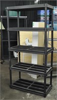 Plastic shelving unit,  36x17.5x71.5