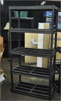 Plastic shelving unit,  36x17.5x71.5