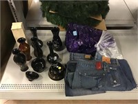Decorative vases, Assorted jeans and more.