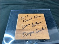 Dana Altman Autographed Floorboard