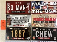 Red Man License Plates