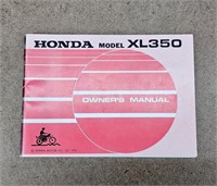 Honda Model XL350 Manual