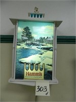 Hamm's Winter Scene Lighted Sign (20")