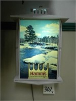 Hamm's Winter Scene Lighted Sign -
