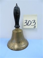 Small Brass School House Style Hand Bell