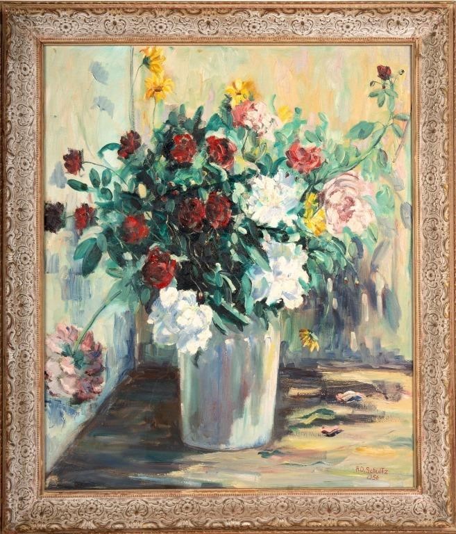 Floral Still Life by R.D. Schultz (AM 1915-2007)