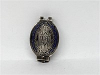 .925 Sterling Silver Pocket Watch Belt Loop Clip