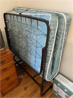Vintage Folding Rollaway Bed w/ Mattress