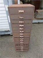 Watch makers metal cabinet.