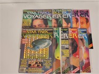 (10) Vtg Star Trek Voyager Magazines, 1-4, 6-9 &