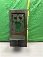 Wooden Owl Shelf