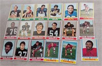 18 TOPPS 1974 FOOTBALL CARDS