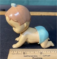 1977 Tomy Wind Up Crawling Baby 3"