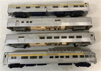 lot of 4 Metal Train Cars