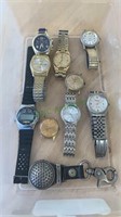 10 men’s wrist watches - includes a Time Square,