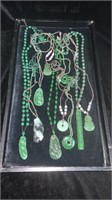 Beaded & Carved Jade/Stone Necklaces