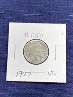 1927 buffalo nickel coin
