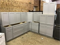 Sterling Gray Kitchen Cabinet Set