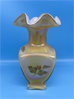 Fenton Hand Painted Vase - Signed