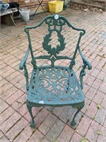 Fancy Green Metal Garden Chair