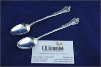 Pair of Fancy Sterling Spoons