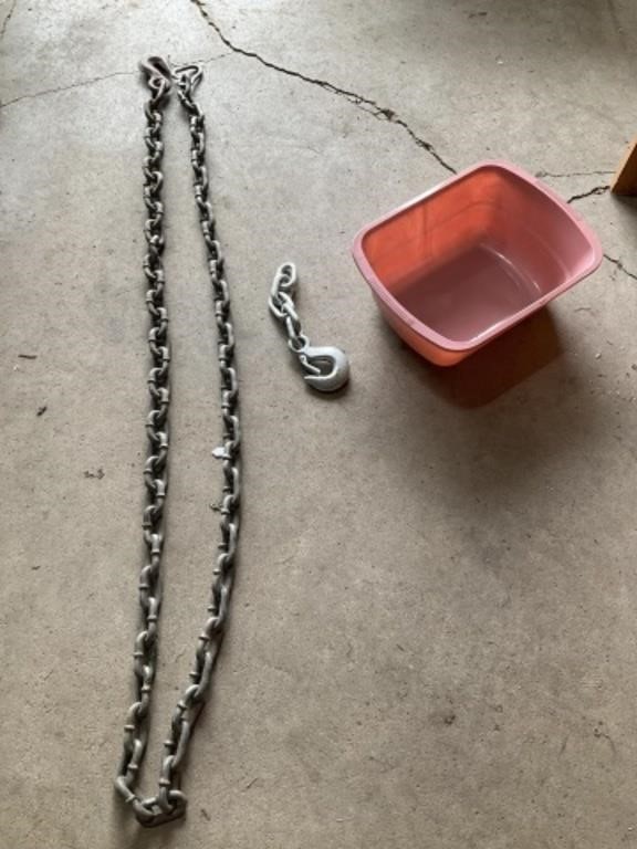 3/8” Log Chain, Hooks, 96”