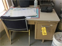 Desk chair & misc items