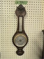 Barometer carved 22-in