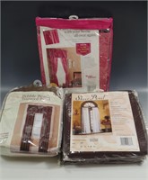 LOT OF 4 WINDOW PANELS CURTAINS NEW IN PACKAGE