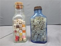 Vintage Small Dice in Bottles