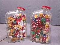 Vintage Dice in Bottles