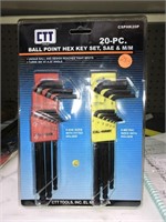 CTT Tools 20pc ball point hex key set SAE & M/M