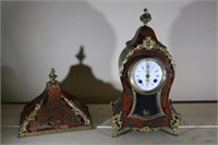 Antique French 17th Century Wall Clock with Shelf