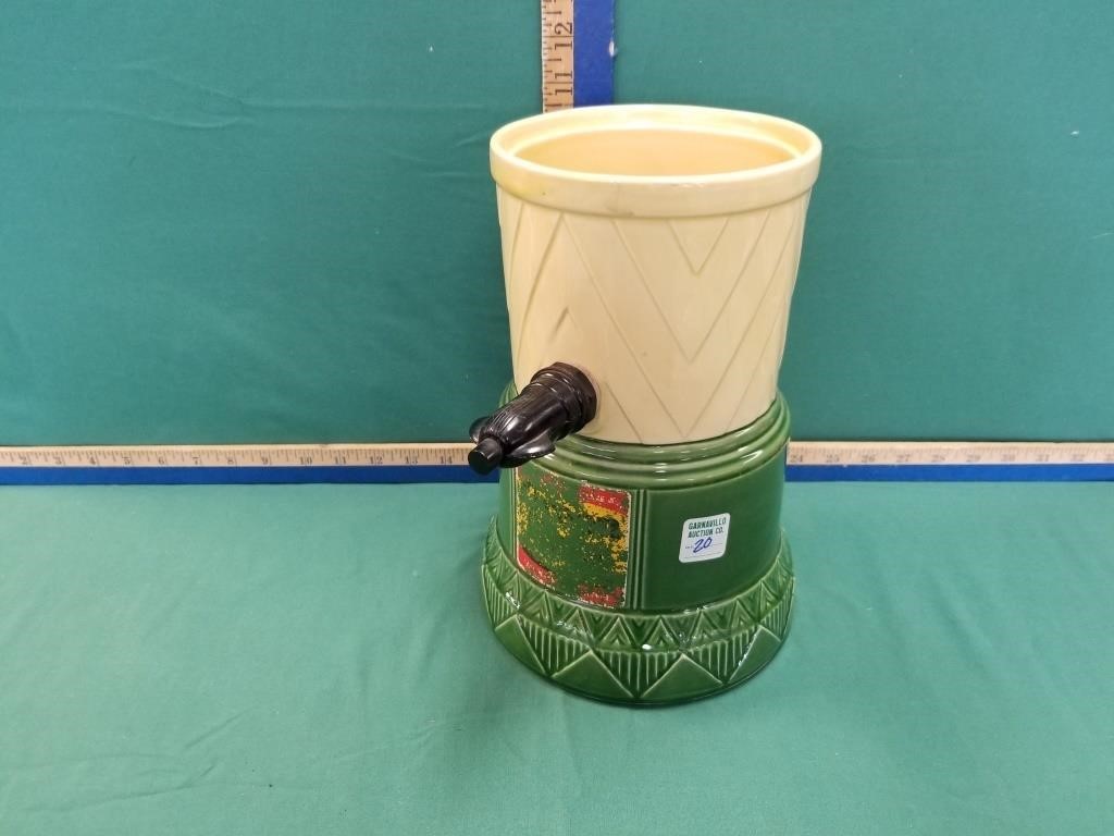 GREEN RIVER STONEWARE FOUNTAIN DISPENSER BASE