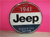 New Metal 12" Jeep Sign