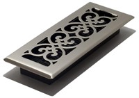 Decor Grates SPH310-NKL 3-Inch by 10-Inch Scroll