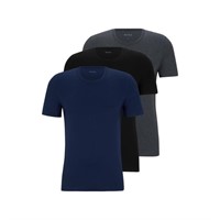 Medium, BOSS mens 3-pack Crew Neck Cotton Jersey