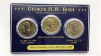 George H. W. Bush Presidential Dollar Coin Set