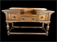 OAK CARVED SIDEBOARD