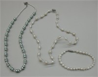 Natural Pearl & Sterling Silver Jewelry