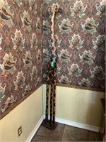 LARGE CARVED WOOD GIRAFFE NOTE