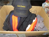 box of misc hats