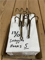 Five Snagging Hooks