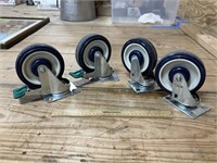 Four 5 Inch Casters… 2 with Brakes