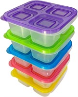 AQSXO 5 Pcs Bento Snack Food Containers  Divided F