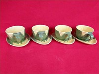 Four Shawnee Cups and Saucers #91