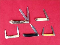 Five Vintage Pocketknives