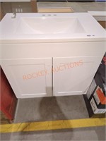 White Bathroom Vanity 33 1/4" x 30 1/2"