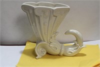A Vintage Ceramic Cornucopia Vase