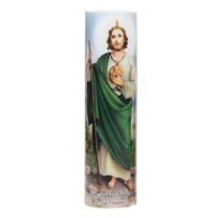 The Saints Collection 8.2X2.2 St. Jude LED Candle